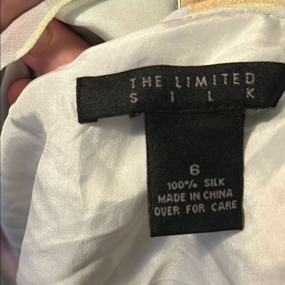 Y2K The Limited Silk Floral Design Ruffle Wrap Dress Cottagecore Feminine - Picture 6 of 10